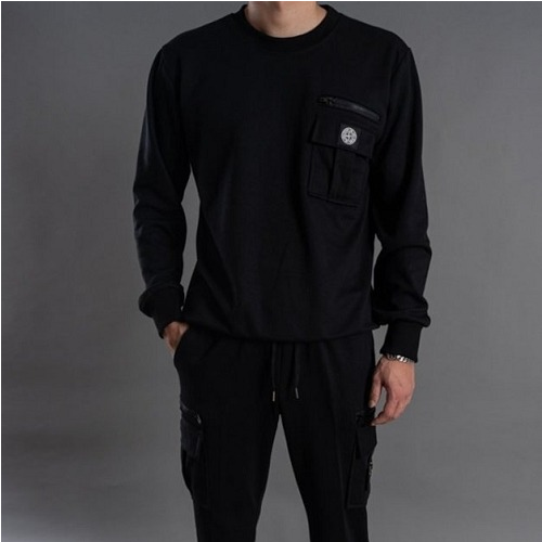 STONE ISLA*D ST-602 (기모 지퍼 카고 트레이닝 세트