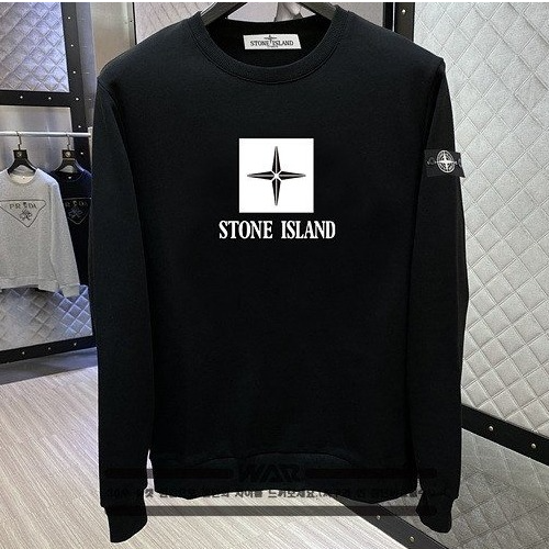 STONE ISLA*D 컴퍼스 박스 레터링 밍크양기모 티셔츠