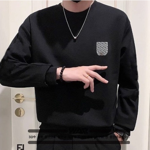 FEN*I 페이크 무늬 포켓 밍크양기모 티셔츠