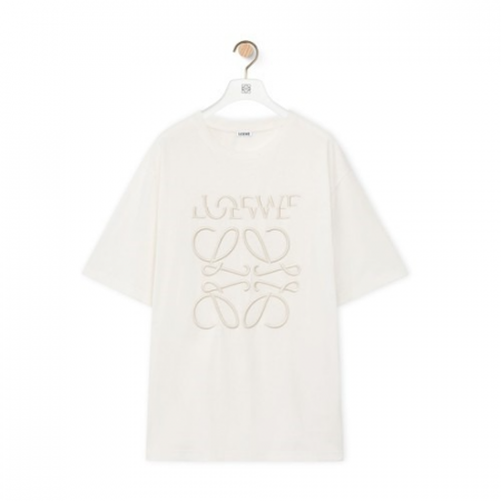 L*EWE 루즈 핏 티셔츠 - 오프 화이트