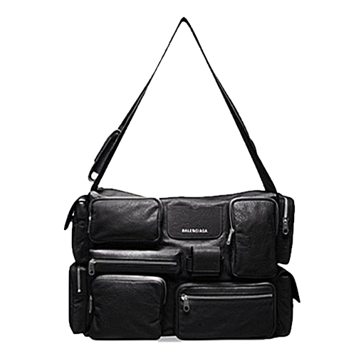 발렌**가 슈퍼비지 라지 슬링백 블랙