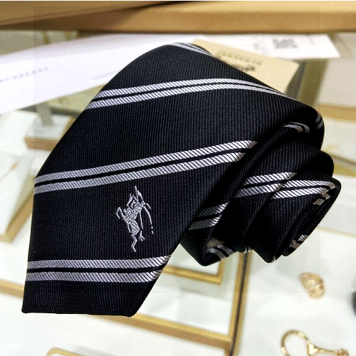 BURBERRY 라이더 사선 스트라이프 넥타이