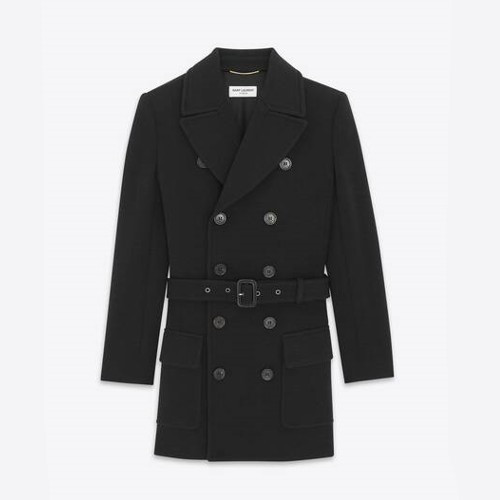 SA*NT LAURENT 울 블렌드 저지 소재의 SAHARIENNE 재킷