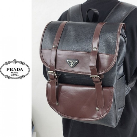 PRA*A  브루클린 레더 백팩