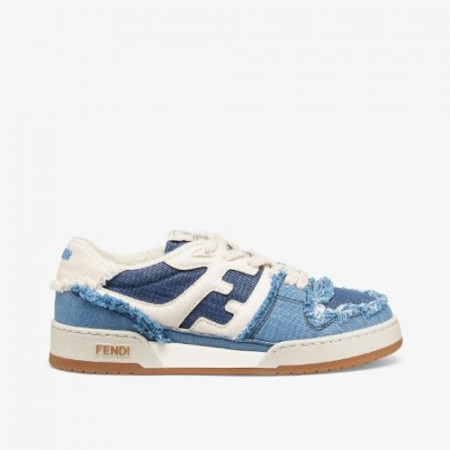 FEN*I 매치 스니커즈 - 블루 데님 로우탑