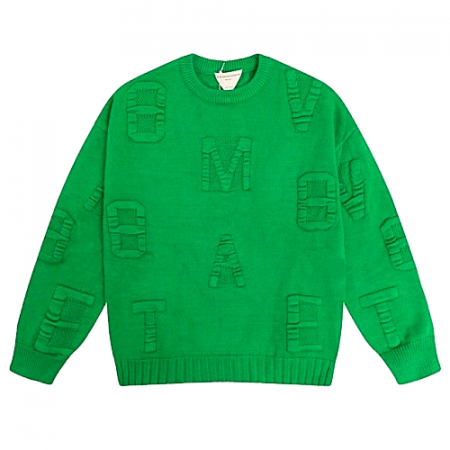 BOTTEGA VENETA 솔리드 쟈카드 스웨터