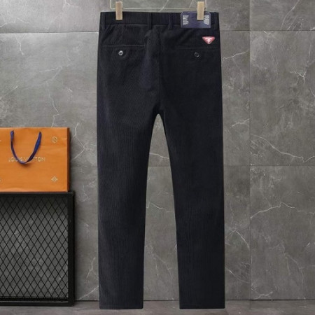 PRA*A  패치로고 코듀로이 슬랙스팬츠