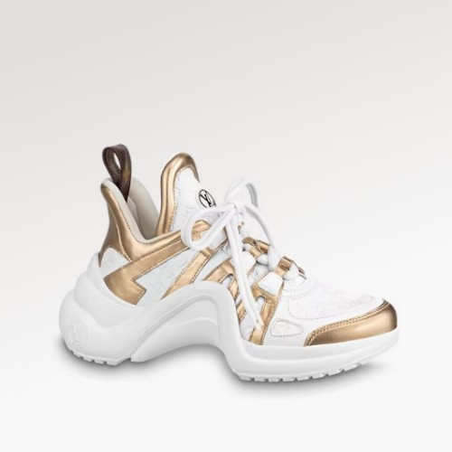 L*UIS VUITTON LV 아치라이트 스니커즈 - 골드