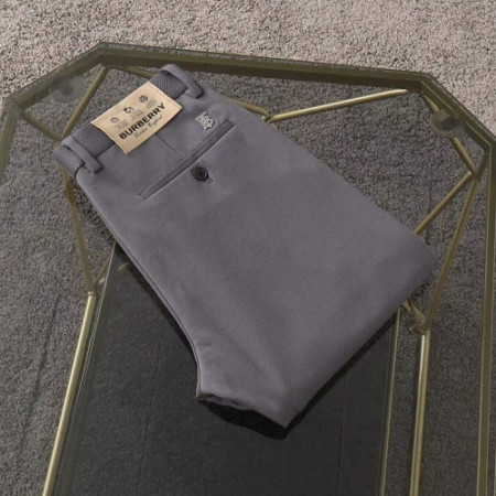버*리  파츠로고 면스판팬츠