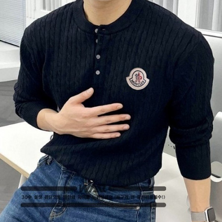 MONCL*R  케이블 헨리넥 라운드니트