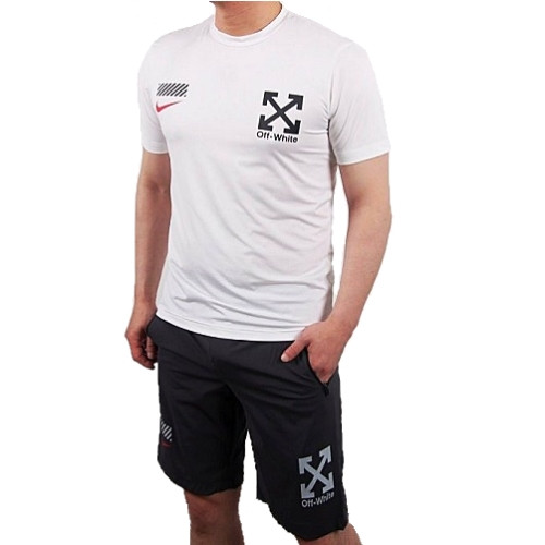 나*키 NIKE X 오프화이트 기능성 5부 트레이닝 셋업 SET