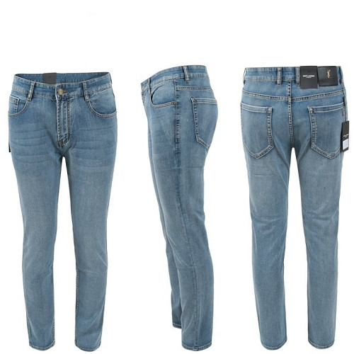 SAINT LAURE*T 스틸로고 슬림 일자진