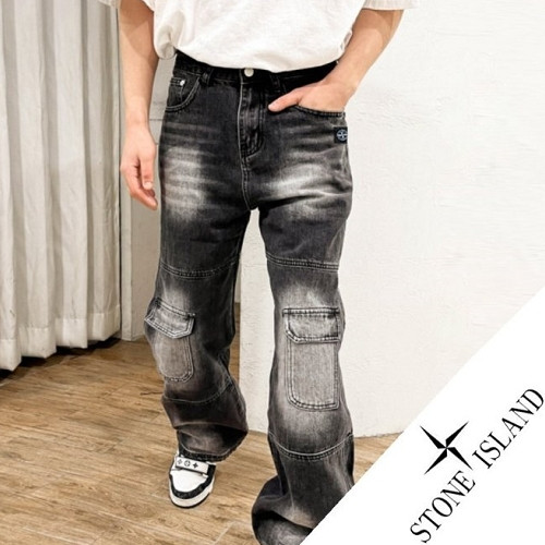 STONE ISLA*D  와이드포켓진