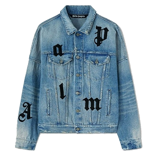 팜엔젤스 Palm Angels 로고패치스 데님자켓