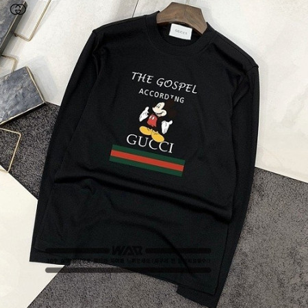 GUC*I  가스펠 미키 마우스 긴팔티셔츠