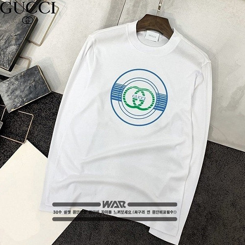 GUC*I  지구본 로고  긴팔티셔츠