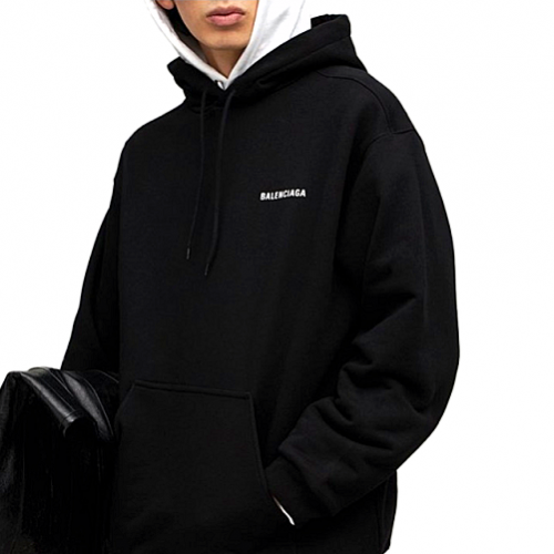 BALENCIAGA 더블 로고 후드