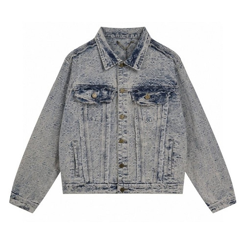 LOUIS VUITTON  LV 로고 슬라브 데님자켓