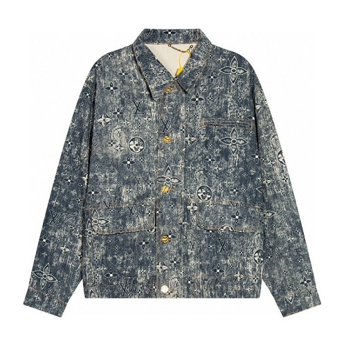 LOUIS VUITTON  LV 워싱로고 데님자켓