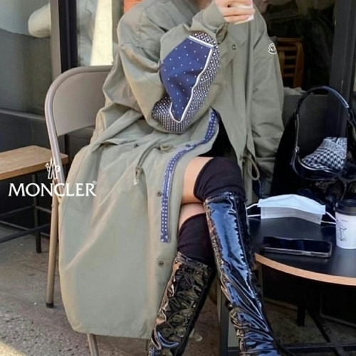 몽클*어  아플리케 야상자켓