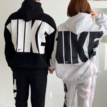 NIKE  빅 NK 나염 후드+조거 팬츠 세트