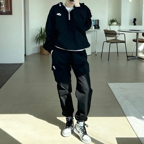 NIKE  N 코튼 아노락&카고 팬츠 세트