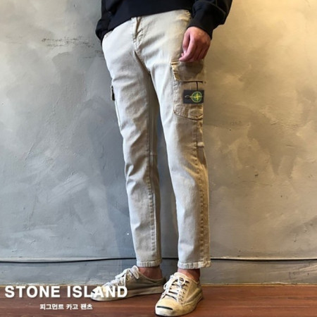 STONE ISLA*D   피그먼트 카고 팬츠