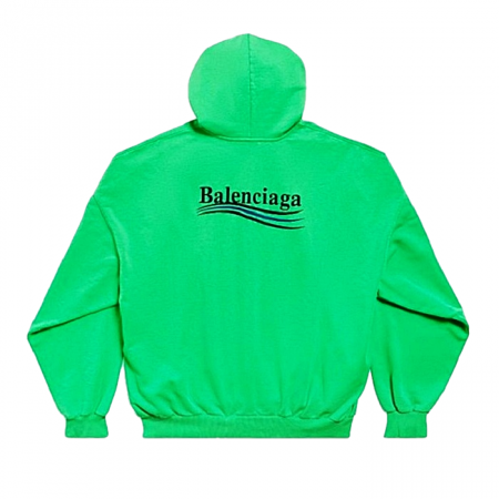 발렌시*가 BALENCIAGA 그린 폴리티칼 후디