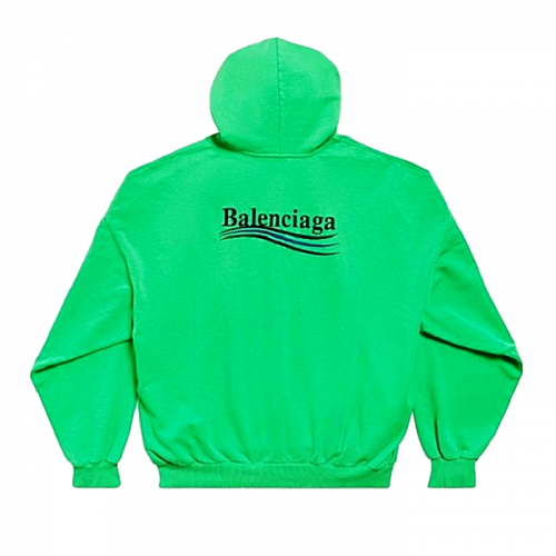 발렌시*가 BALENCIAGA 그린 폴리티칼 후디