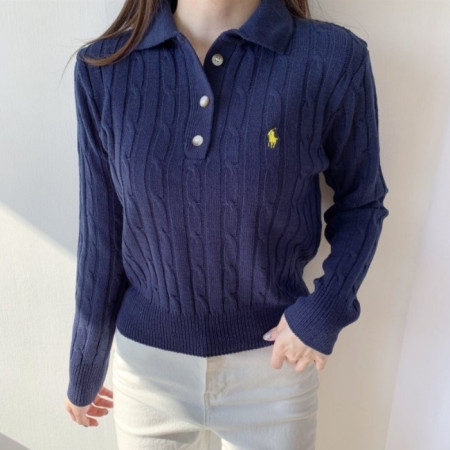 폴로 랄프*렌   카라 꽈배기니트 (여성용)