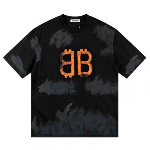 발렌시*가 BALENCIAGA BB 크립토 반팔티셔츠