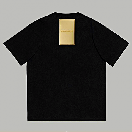 DOLCE & GABBANA 골드 크레스트 티셔츠