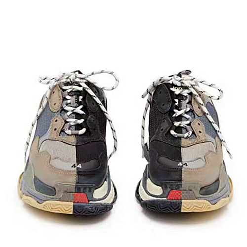 발렌시*가 BALENCIAGA 트리플 S 트레이너 바이컬러 - 그레이 블랙