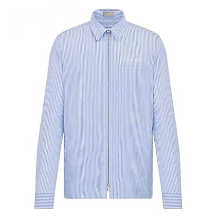 DIOR 꾸뛰르 스트라이프 집업셔츠