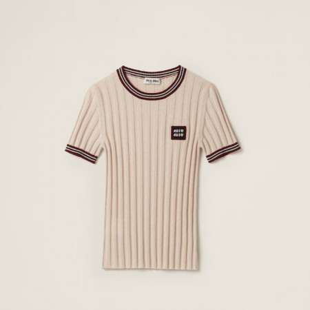 MIU MIU 캐시미어 스웨터 반팔