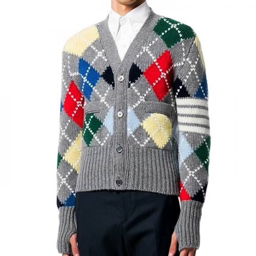 톰브*운 THOM BROWNE 아가일 다이아 가디건