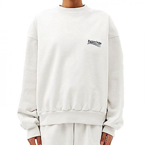 발렌시*가 BALENCIAGA 웨이브 자수 맨투맨