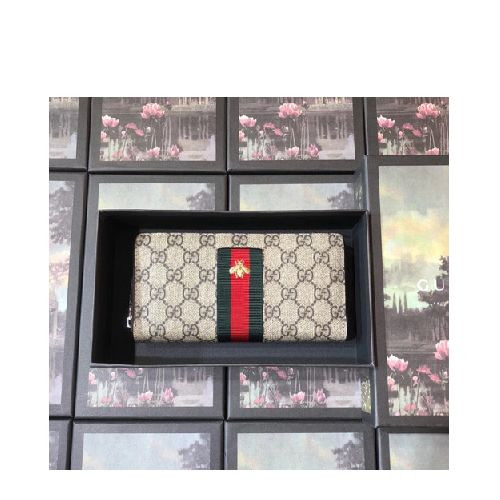 구찌 GG수프림 웹 꿀벌자수 지피월렛