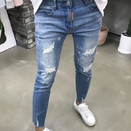 디스퀘*드   24FW 디스트로이드 컷팅 데님팬츠디스