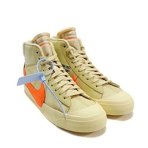 오프화*트 X 나이키 블레이저 미드 V2 바닐라 올 할로우 이브