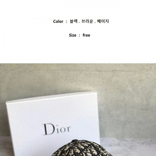 디올 오블리크 볼캡 모자
