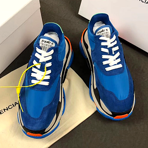 발렌시*가 트리플S 스니커즈 블루