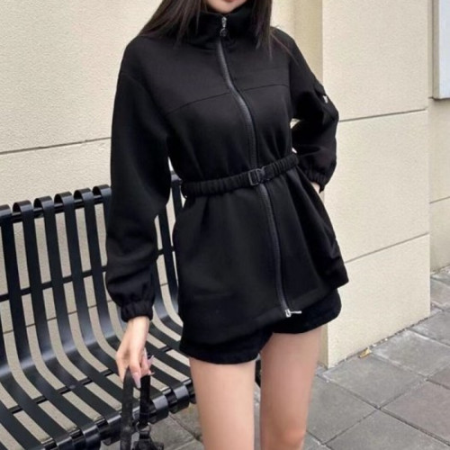 몽클*어   후드벨트자켓