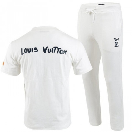 LOUIS VUITT*N   24SS 실리콘 로고 반팔 & 긴바지 트레이닝 셋트