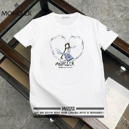 MONCL*R  하트 철창 레터링 티셔츠