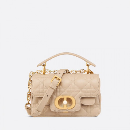 Dior Jolie 미니 탑 핸들 백 - 파우더 베이지 까나쥬