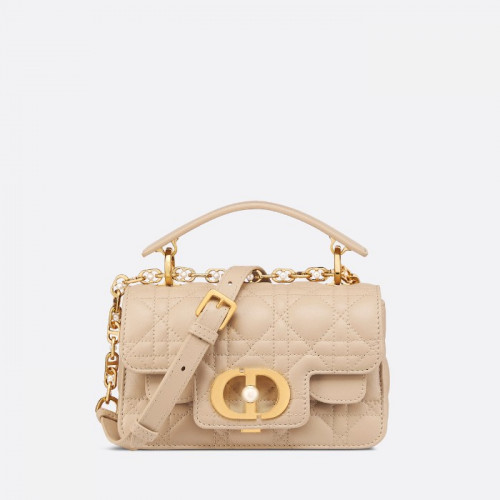 Dior Jolie 미니 탑 핸들 백 - 파우더 베이지 까나쥬