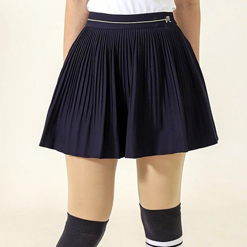 MALBON 플레어드 플리츠 스커트