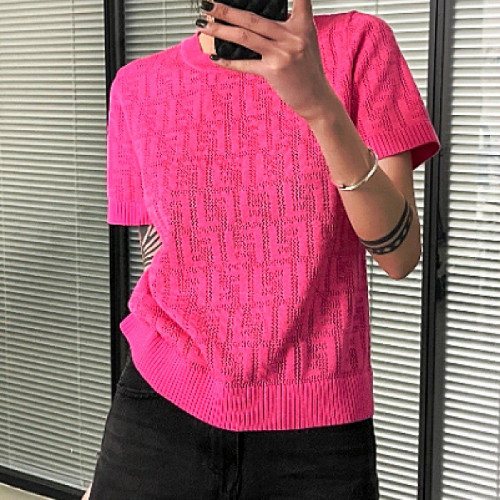 펜디 FENDI 자카드 반팔니트