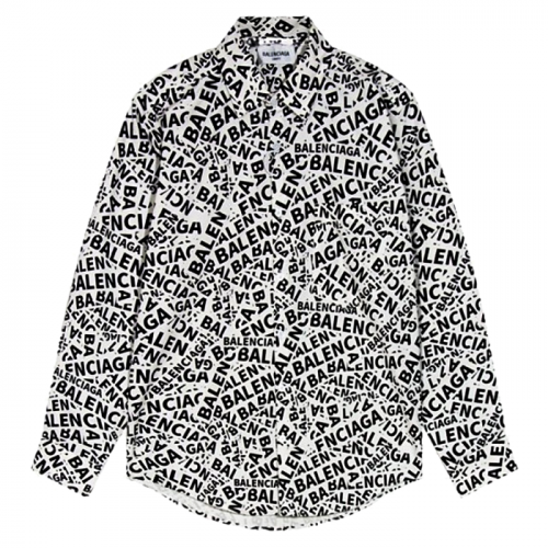 발렌시*가 BALENCIAGA  레터링 셔츠